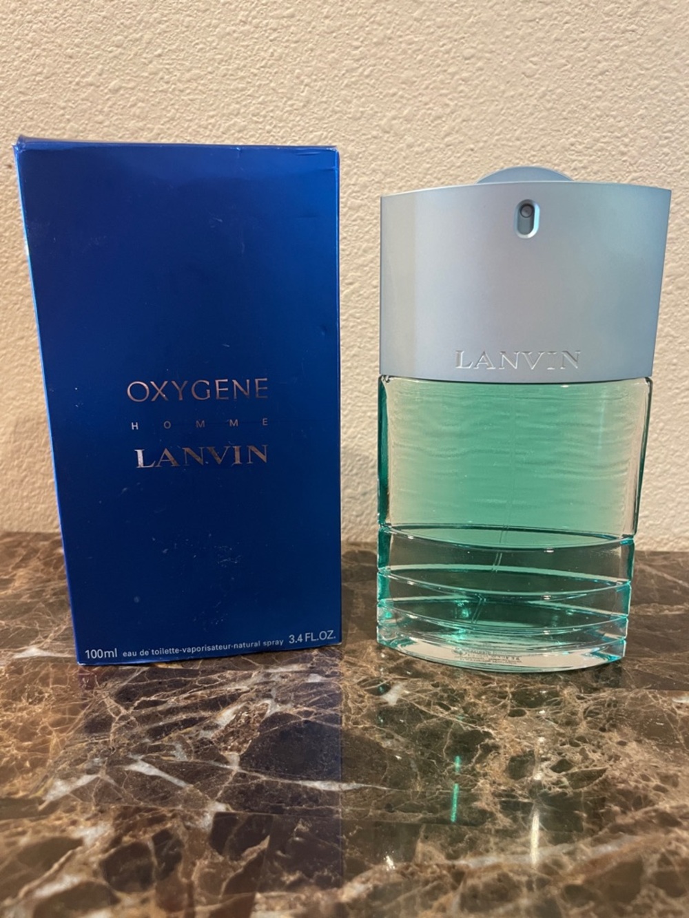 Lanvin Oxygene Homme - Aqua Green and Blue Bottle